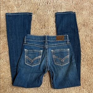 BKE Women's Dark Blue Boot Cut Jeans